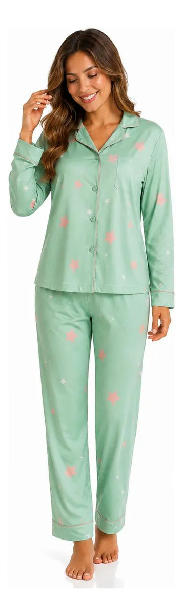 Pijama Americano Inverno Estrela