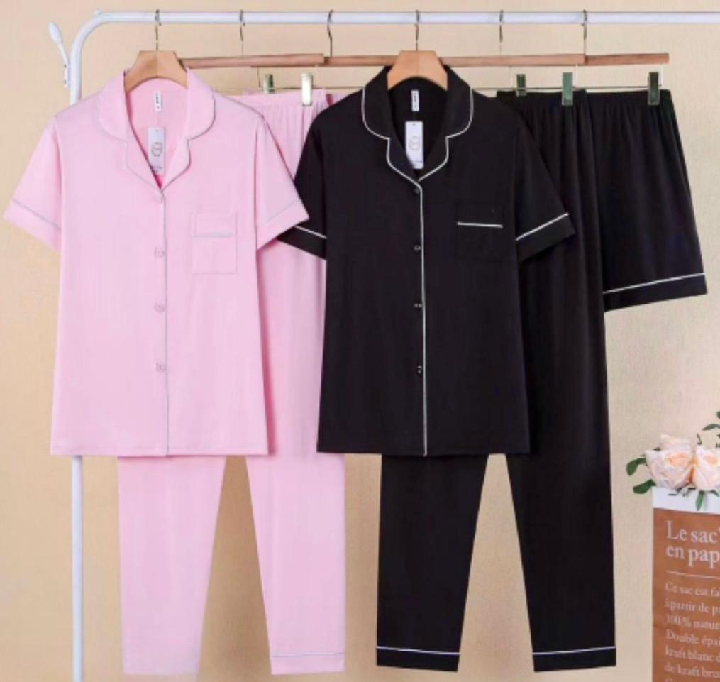Trijama Americano Feminino Inverno Liso