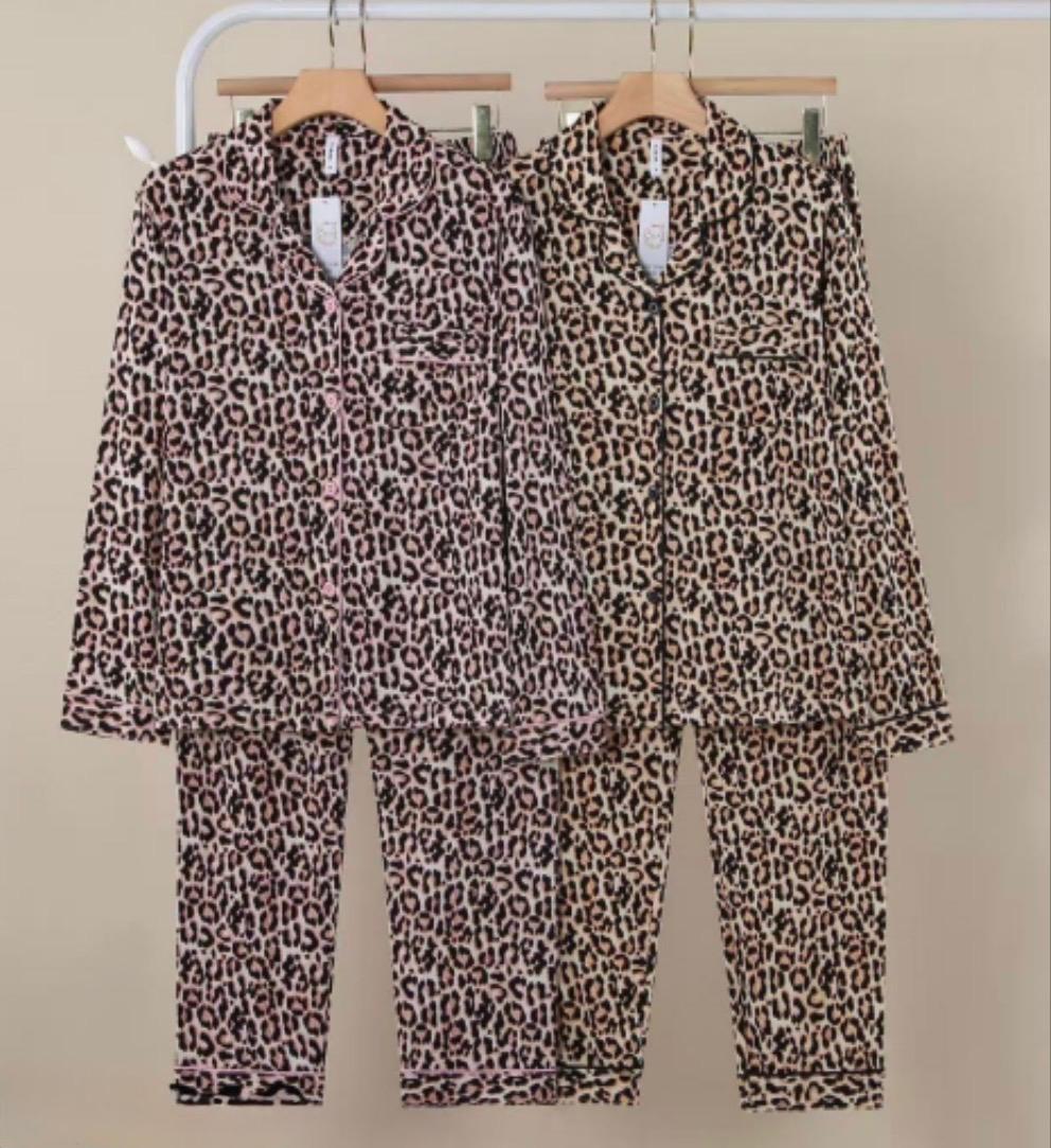 Pijama Americano Feminino Inverno Onça