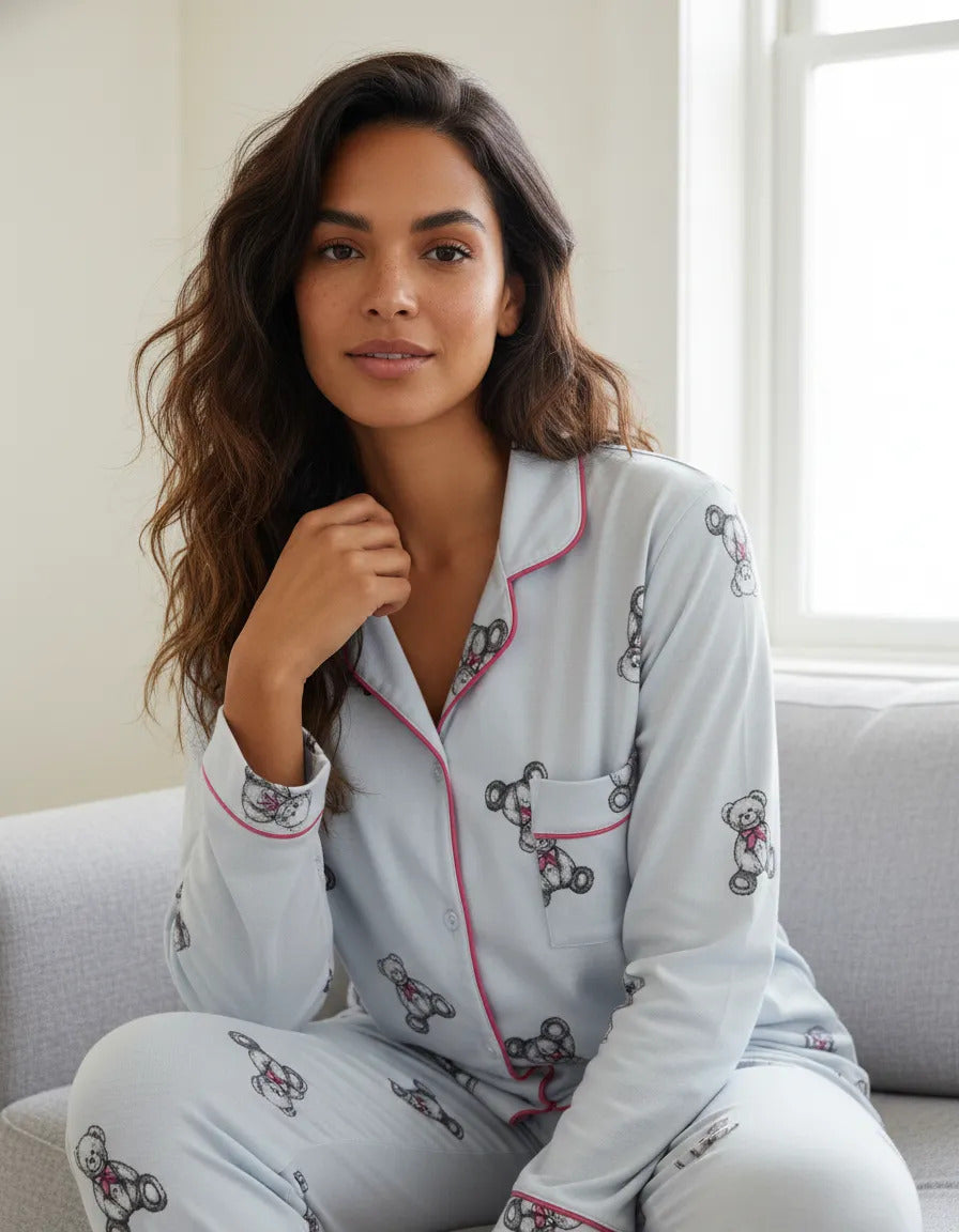 PIJAMA AMERICANO FEMININO LONGO