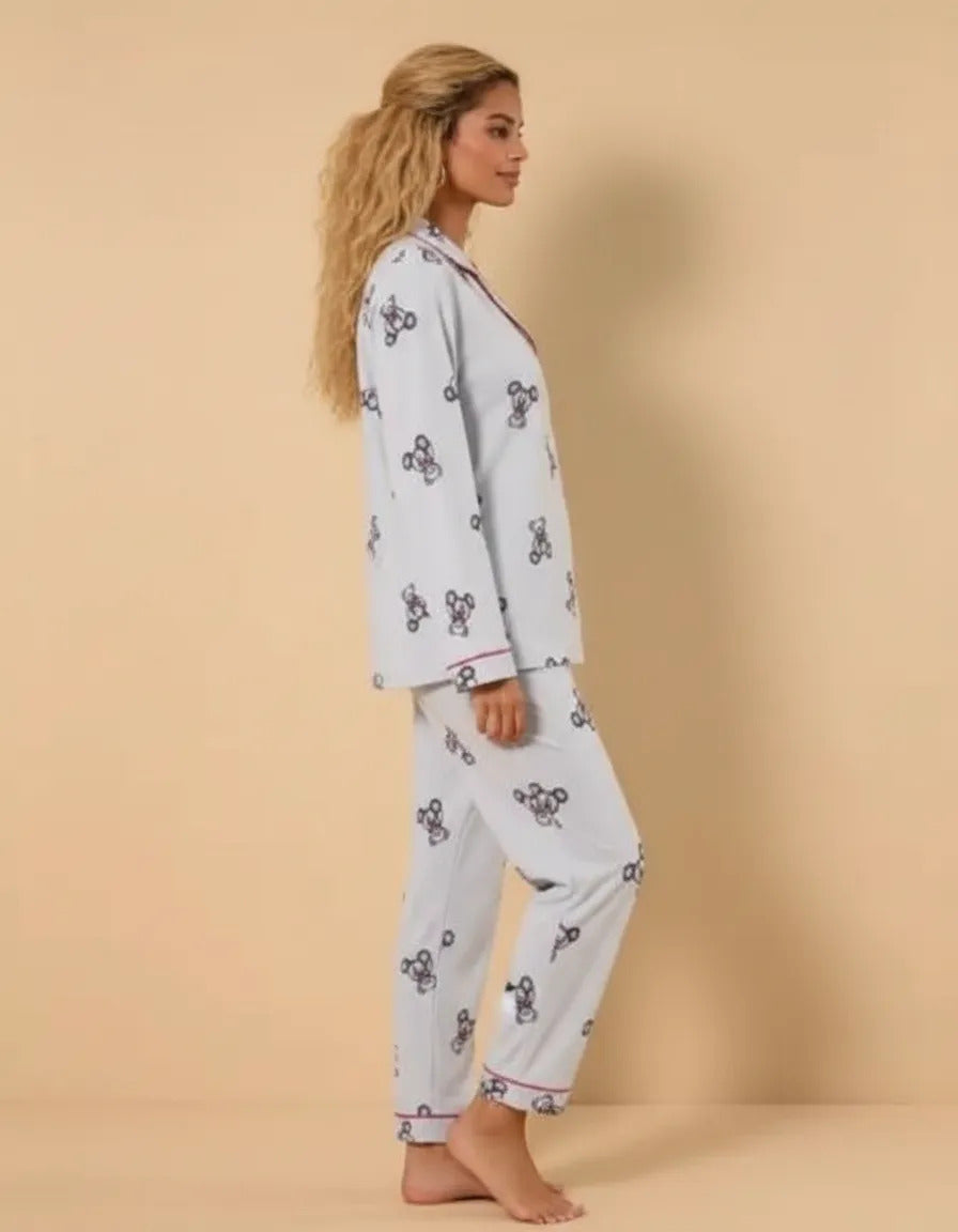 PIJAMA AMERICANO FEMININO LONGO