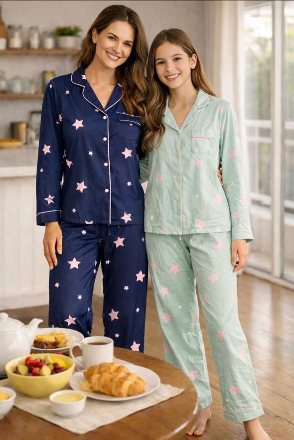 Pijama Americano Inverno Estrela