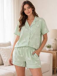 Pijama Americano Feminino Verão Cereja