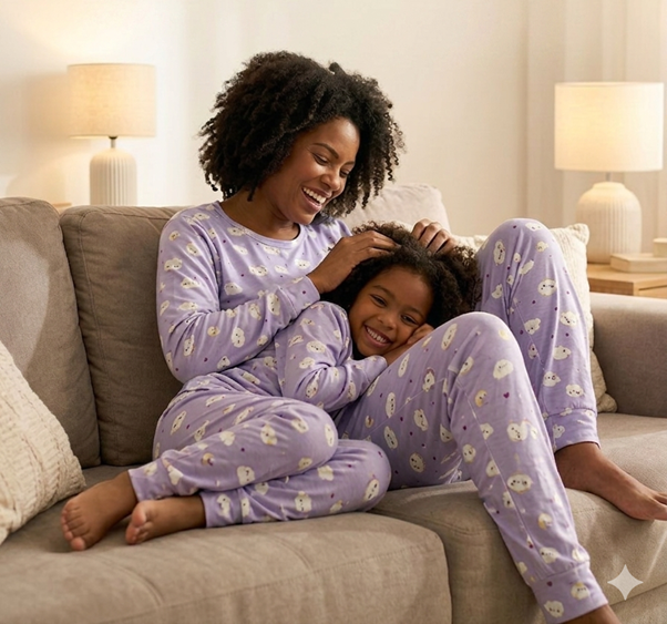 Pijama Infantil Manga Longa Suede – Estampa Nuven Kids.