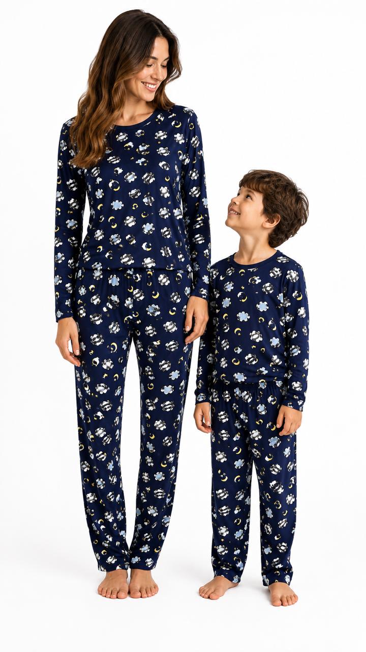 Pijama Feminino Manga Longa Suede – Estampa Panda